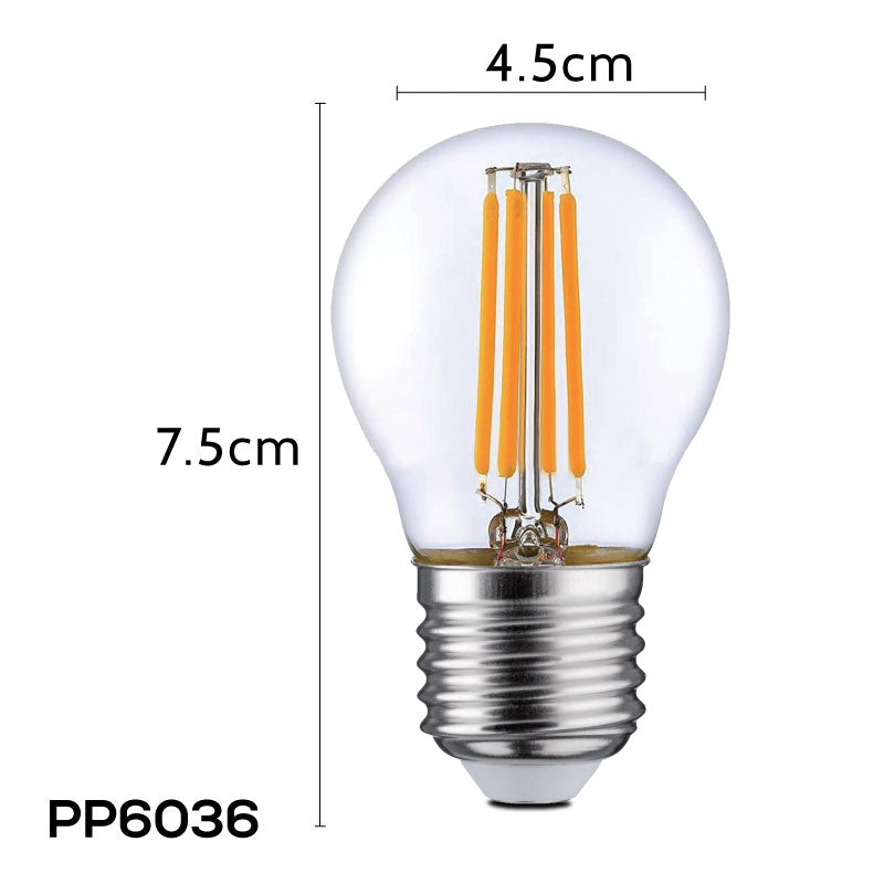 LED Bulb, Ping Pong Bulb, LED Light 6W E27 Warm White (PP6036)