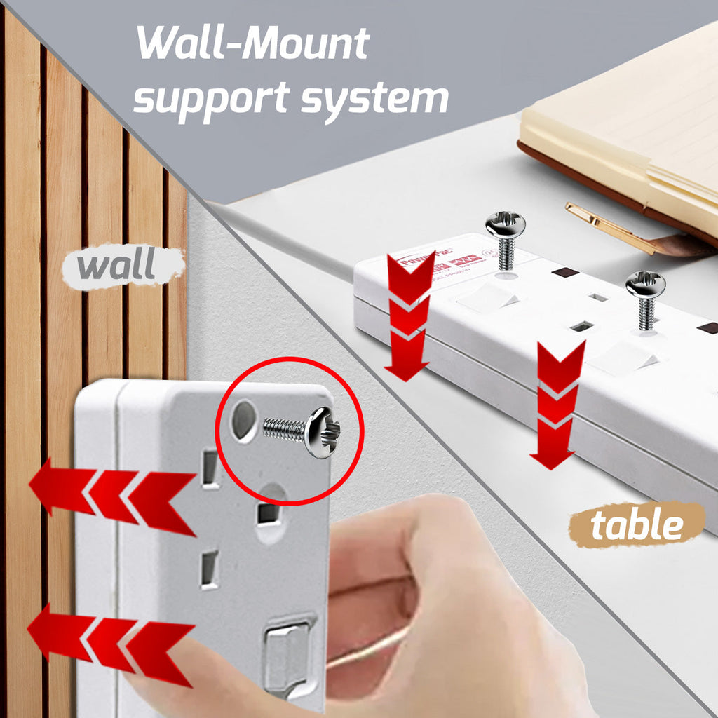 6 Metre 5 Way Extension Cord (PP6885N)
