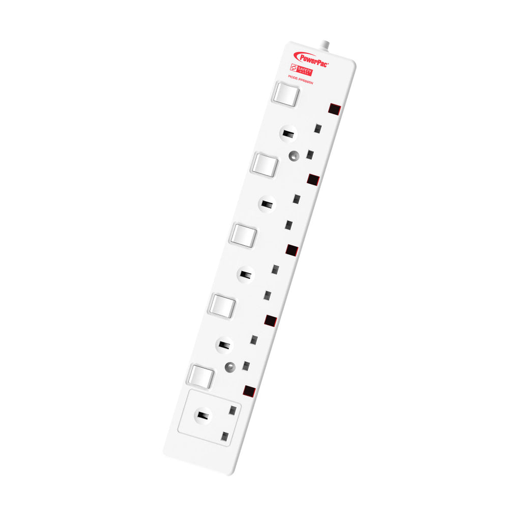 6 Metre 5 Way Extension Cord (PP6885N)
