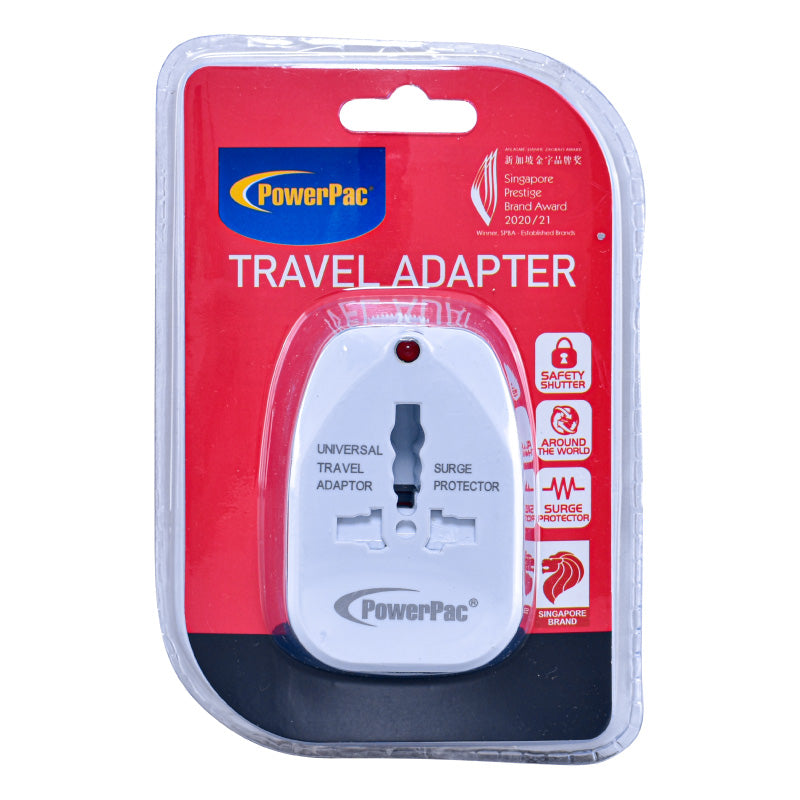 Universal Travel Adapter – Multi Sockets & Plugs, Neon LED, PP7974