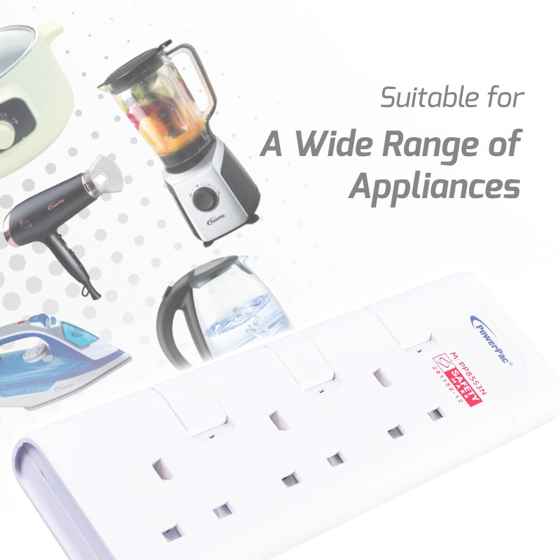 Extension Cord, Extension Socket, Power Cord, Power Extension 3 Metre 3 way (PP8553N)
