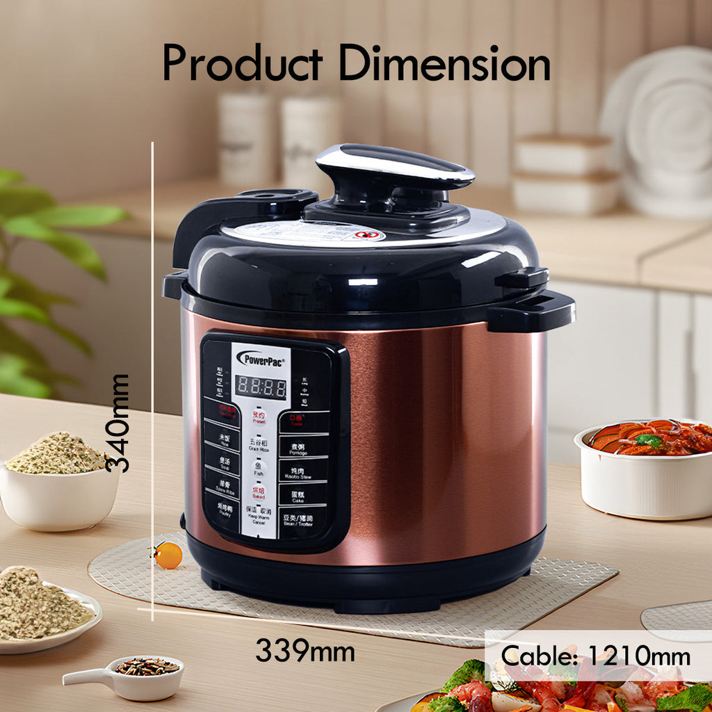 6L Electric Pressure Cooker 6.0L (PPC611)