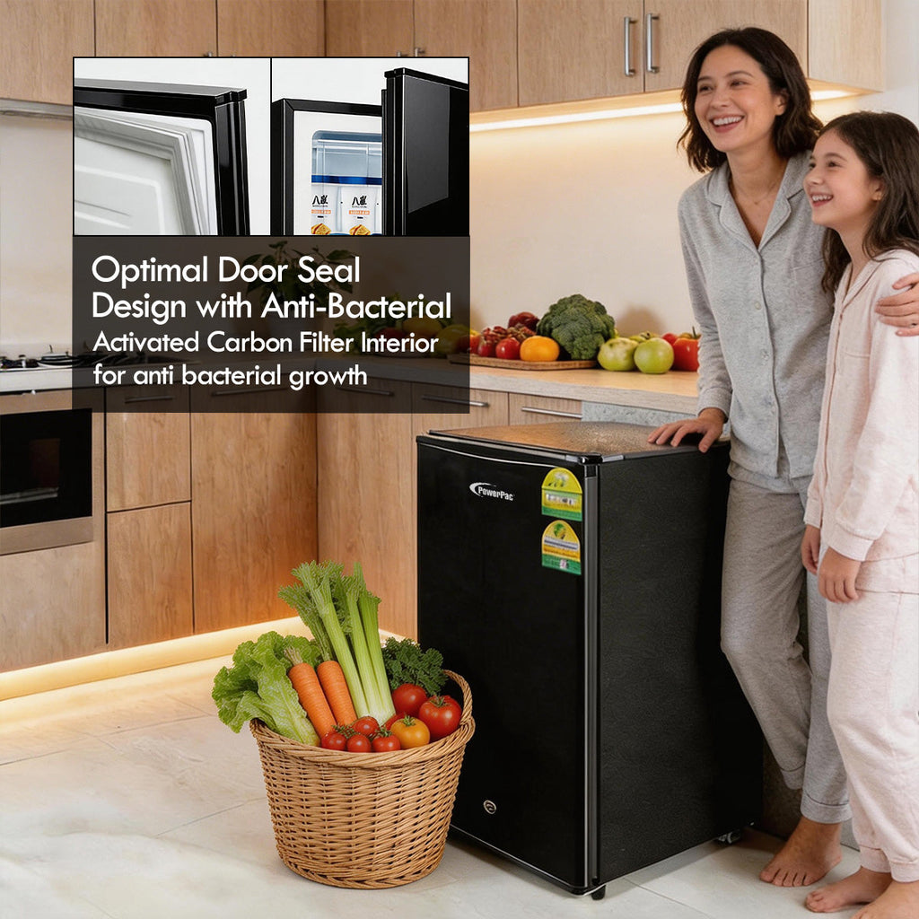 [CLIMATE VOUCHER $400] 105L Bar Fridge with Lock, White , PPF105WH