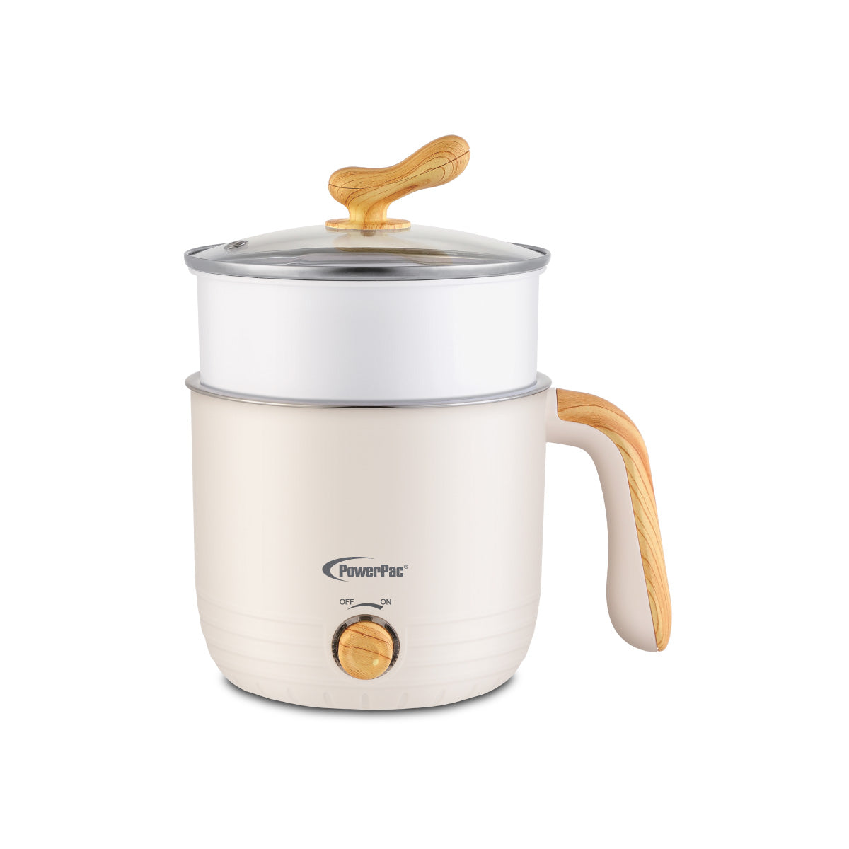 1.2L Stainless Steel Multi Cooker, Steamboat, Steamer (PPJ2012) White