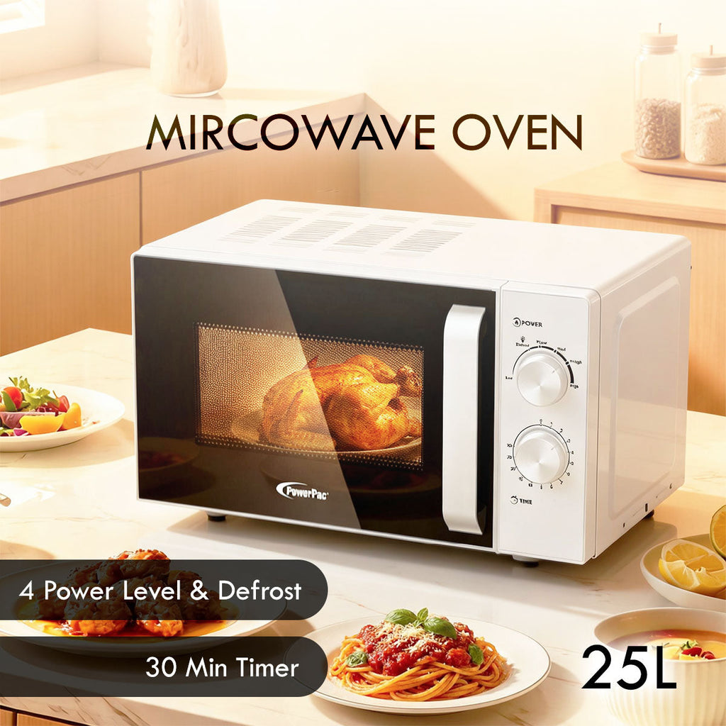 Microwave oven 25L With 4 Power Level and Defrost Function (PPT725BK)