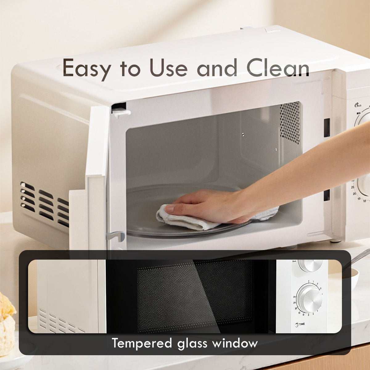 Microwave oven 25L With 4 Power Level and Defrost Function (PPT725BK)