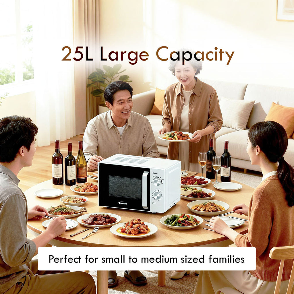 Microwave oven 25L With 4 Power Level and Defrost Function (PPT725BK)