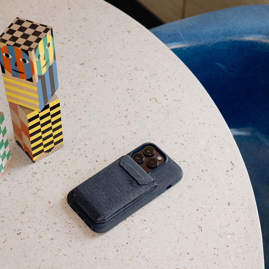 Mobile Wallet | Stand Wallet | Charcoal | Fabric