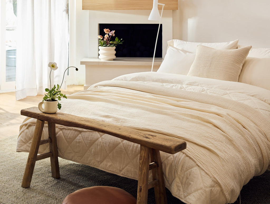 Coyuchi Topanga Organic Matelasse Throw