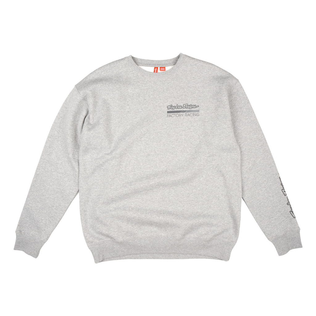 Crewneck Troy Lee Designs Factory Racing Gray Heather