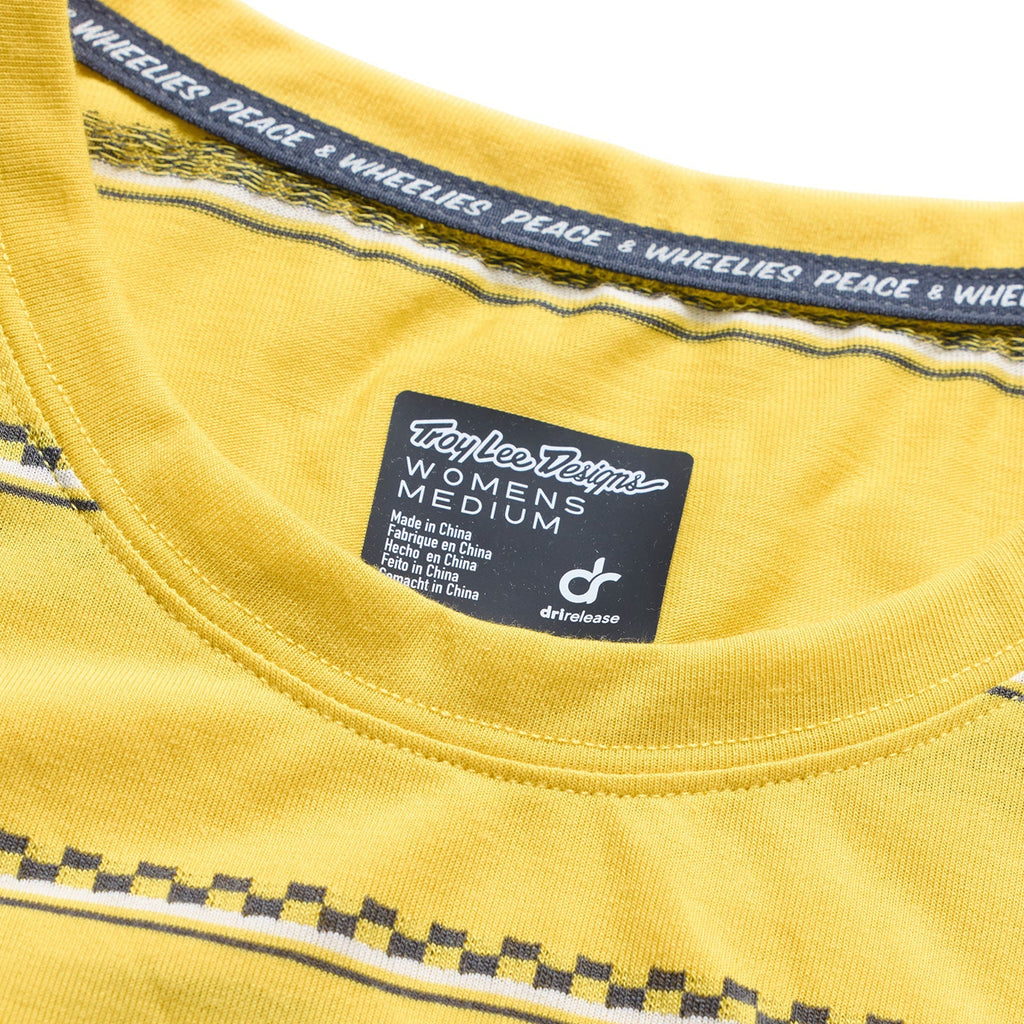 Womens Lilium Ride SS Tee Checked Out Butter