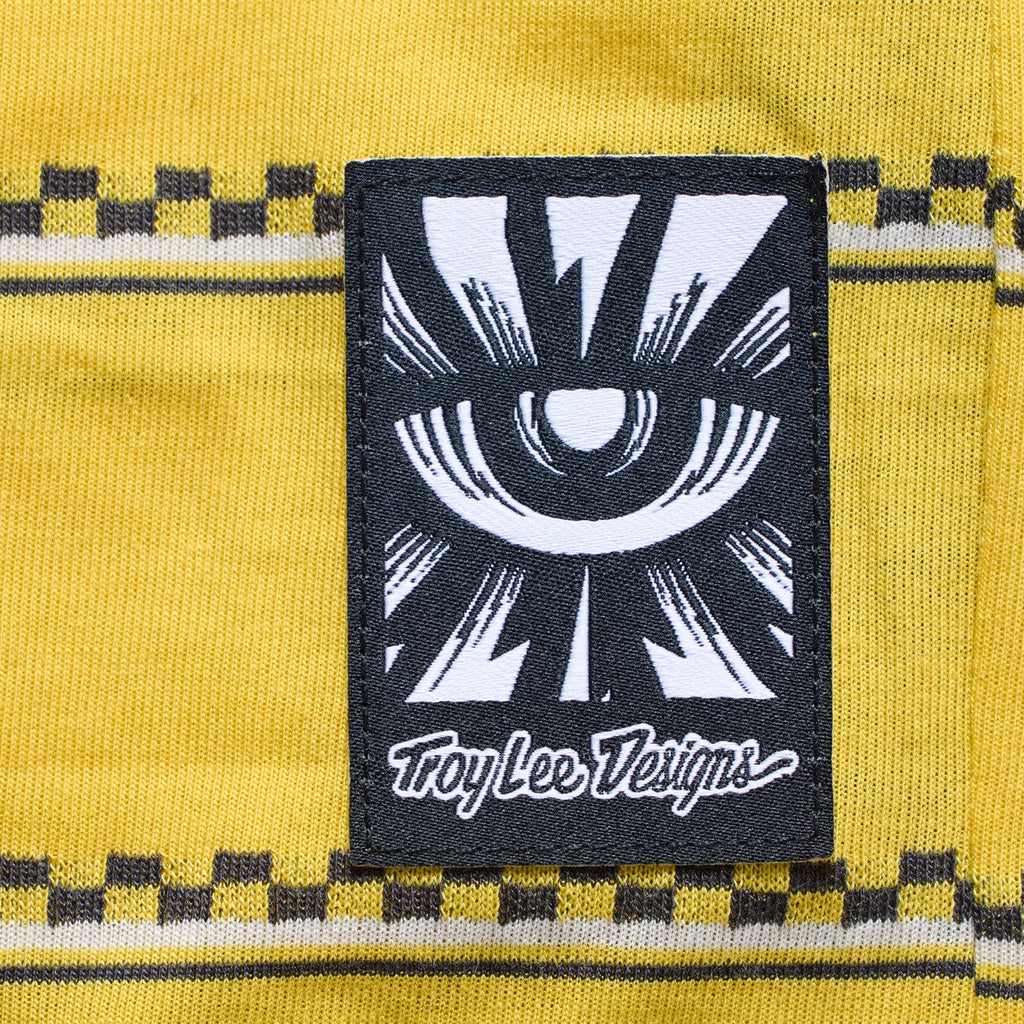 Womens Lilium Ride SS Tee Checked Out Butter