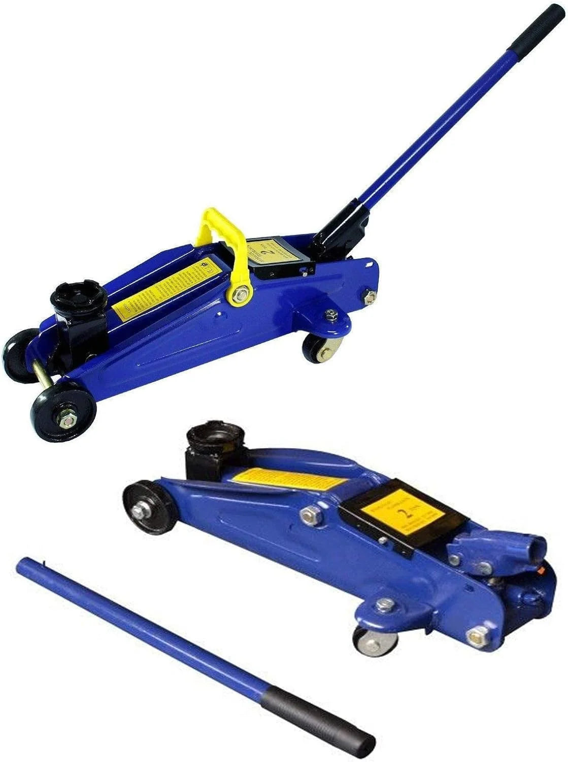 Bowoshen 2Ton Hydraulic Floor Trolley Jack Quick Lifting Heavy Duty Car Van Lifting Steel