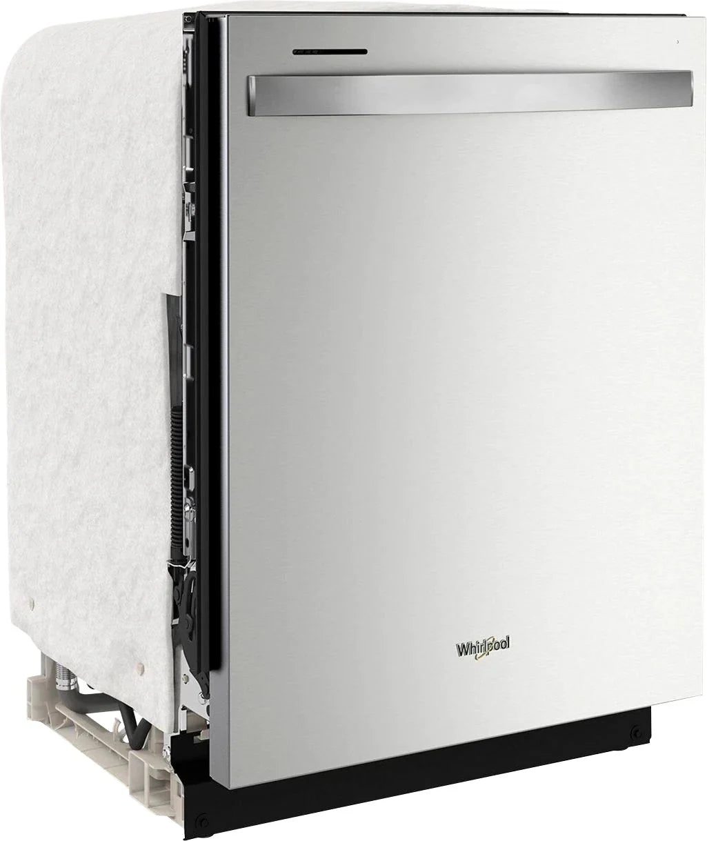 Whirlpool - 24 Top Control Built-In Dishwasher with Stainless Steel Tub, Large Capacity, 3rd Rack, 47 dBA - Stainless steel
