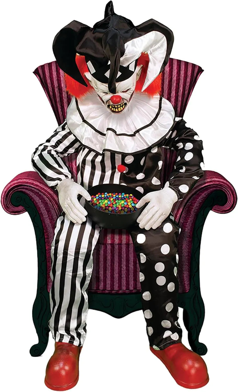 Haunted Hill Farm 7-Ft Animatronic Soul Harvester by Tekky, Halloween Animatronic, Spooky Prop & Party Decoration, Indoor & Covered Outdoor Creepy Witch Decor Motion-Activated Lights & Sound, LifeSize