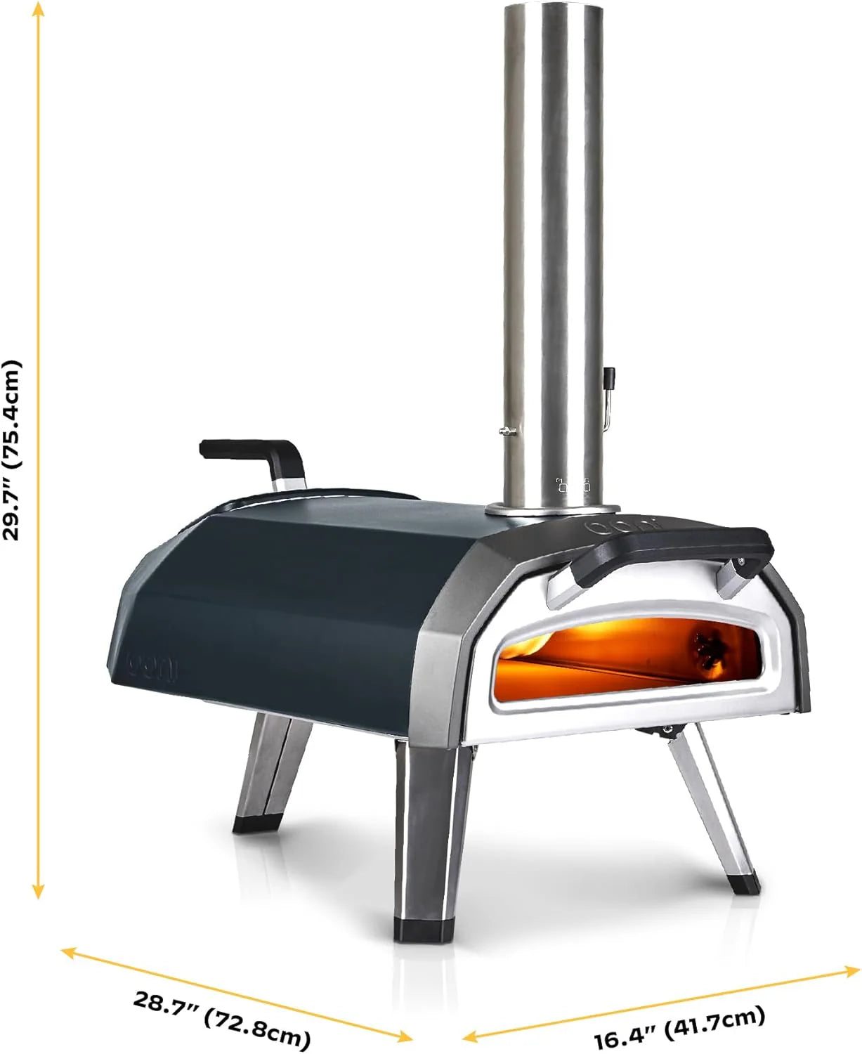Ooni Karu 2 Multi-Fuel Outdoor Pizza Oven - Wood and Gas Outdoor Pizza Oven with Pizza Stone