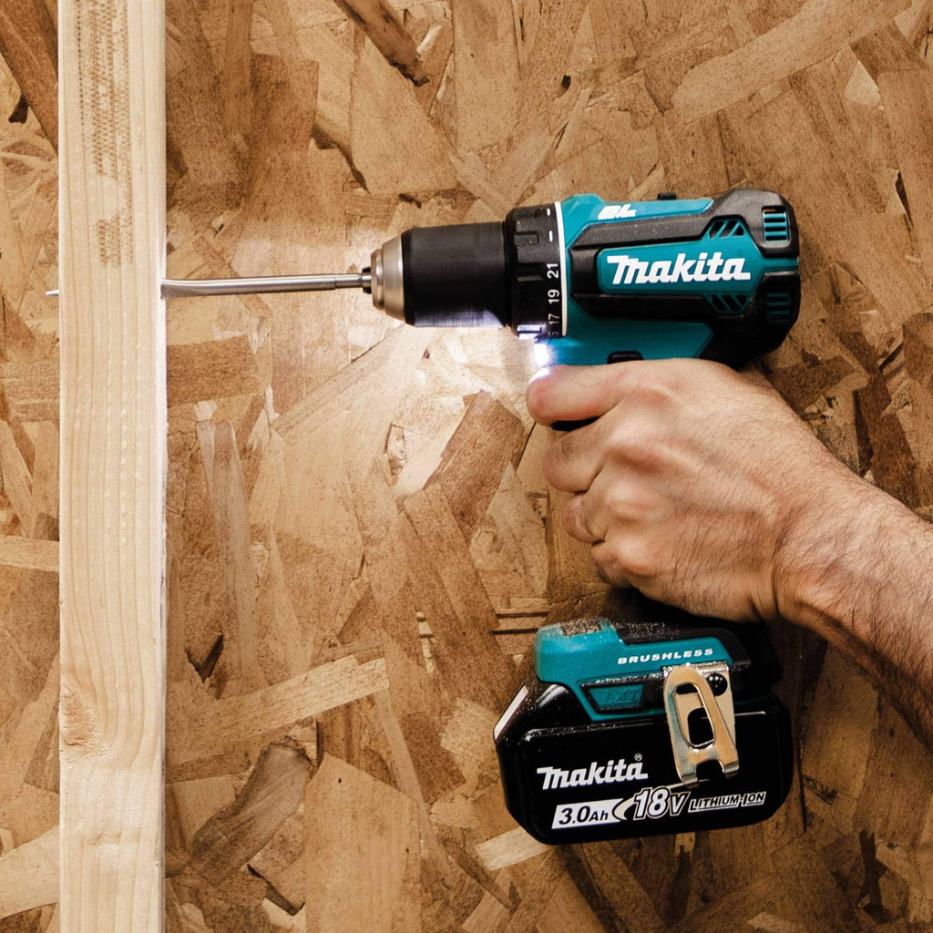 Makita XFD131 18V LXTu00ae Lithium-Ion Brushless Cordless 1/2 Driver-Drill Kit (3.0Ah)