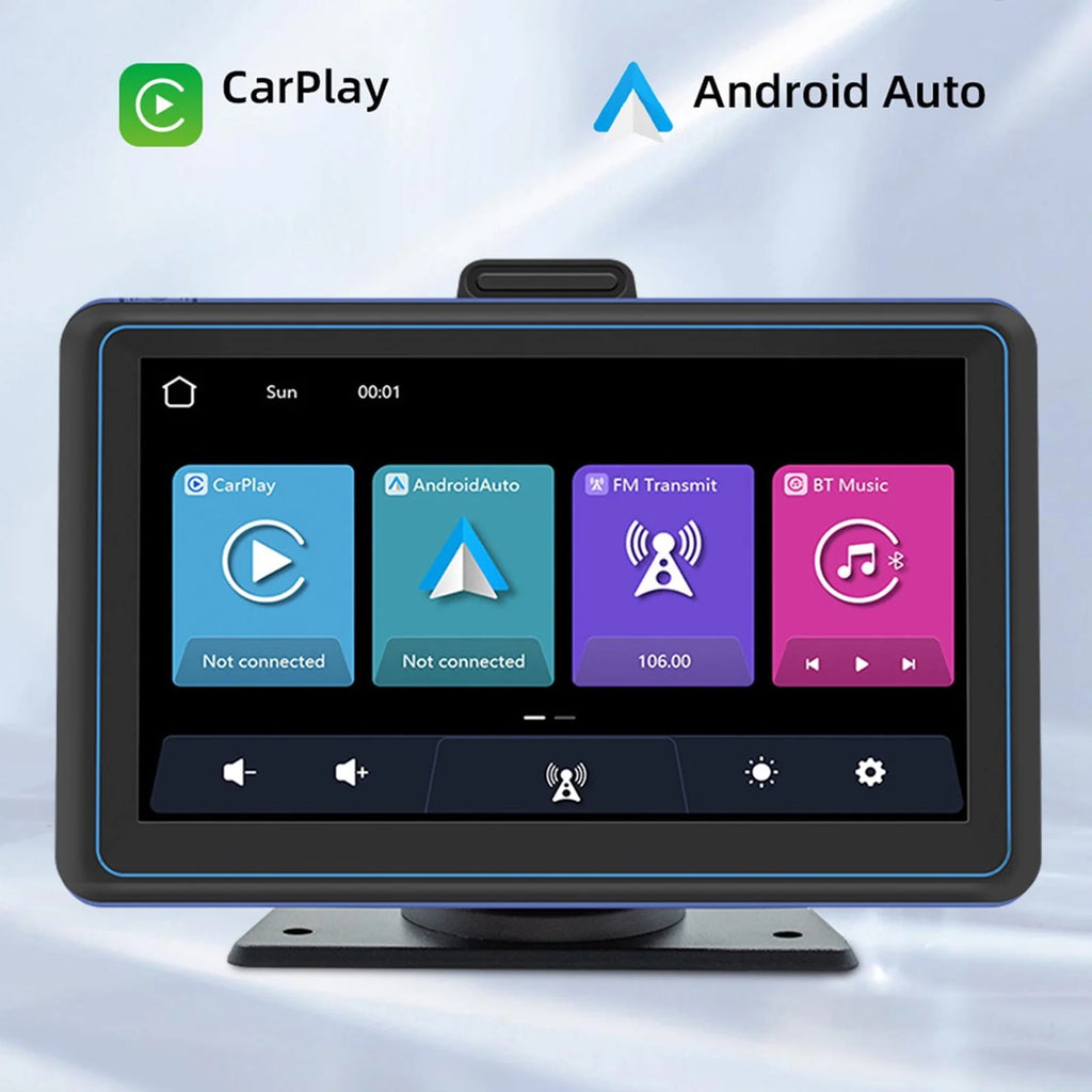 EOnmo Motor Vehicles On Clearance 7-Inch Wireless Portable Screen Car Navigation Intelligent Bluetooth Reverse Rear View Car Mp5 Player