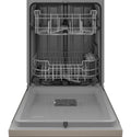 GE - Front Control Built-In Dishwasher, 52 dBA - Slate
