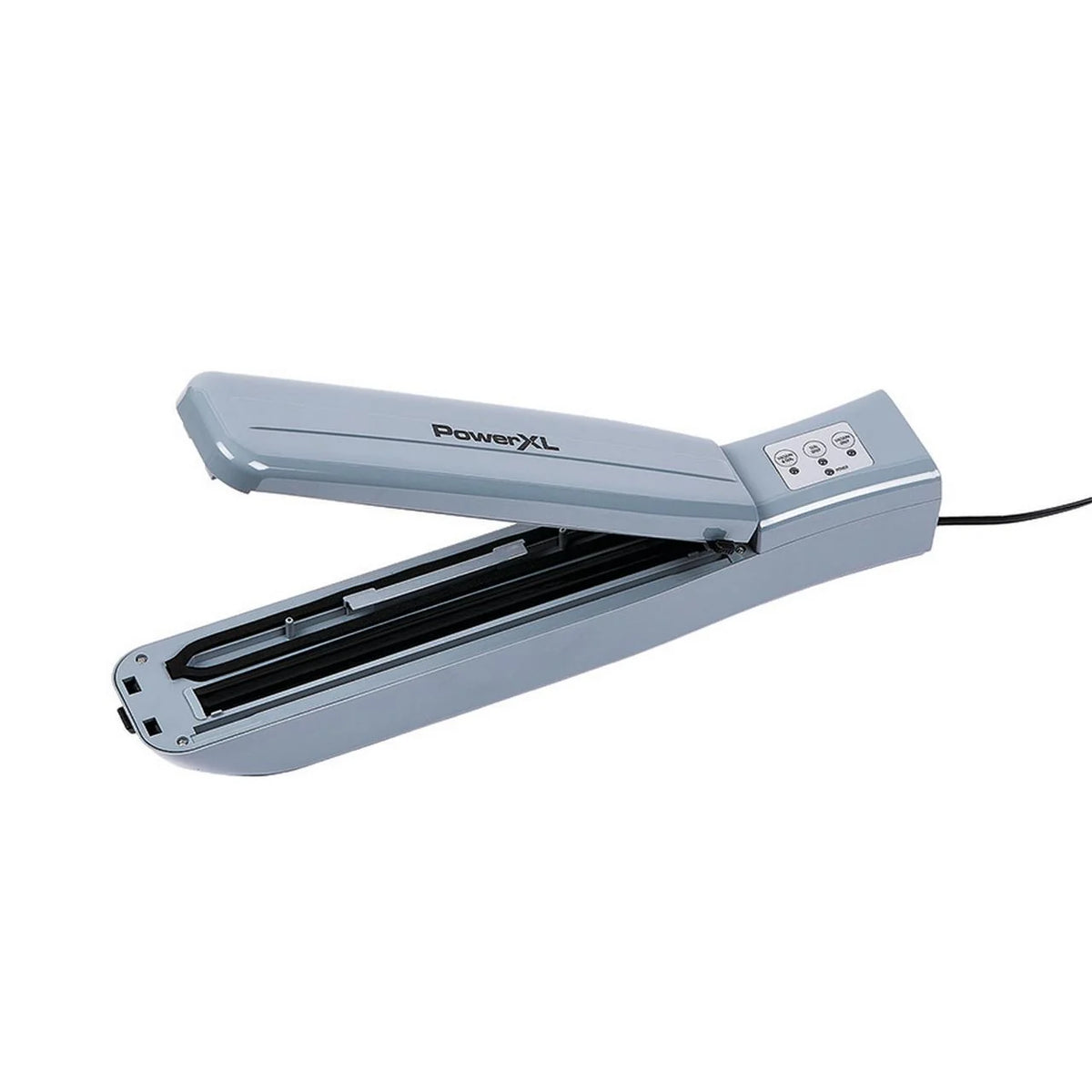 PowerXL Duo NutriSealer Plus 6-in-1 Vacuum Sealer Machine with Vacuum Seal Bags and 2-pc. Roll Set， Food Preservation System， Gray