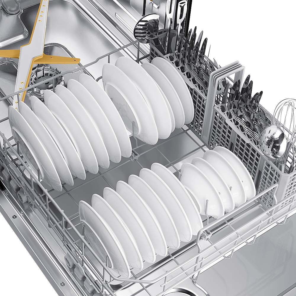 Samsung - Bespoke Smart 42dBA Dishwasher with StormWash+ and Smart Dry - Custom Panel Ready
