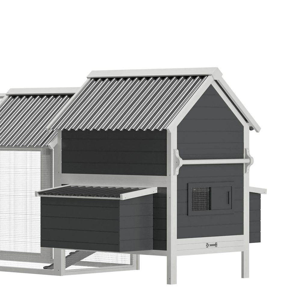 PawHut 162 Large Chicken Coop for 6-8 Chickens, Chicken House