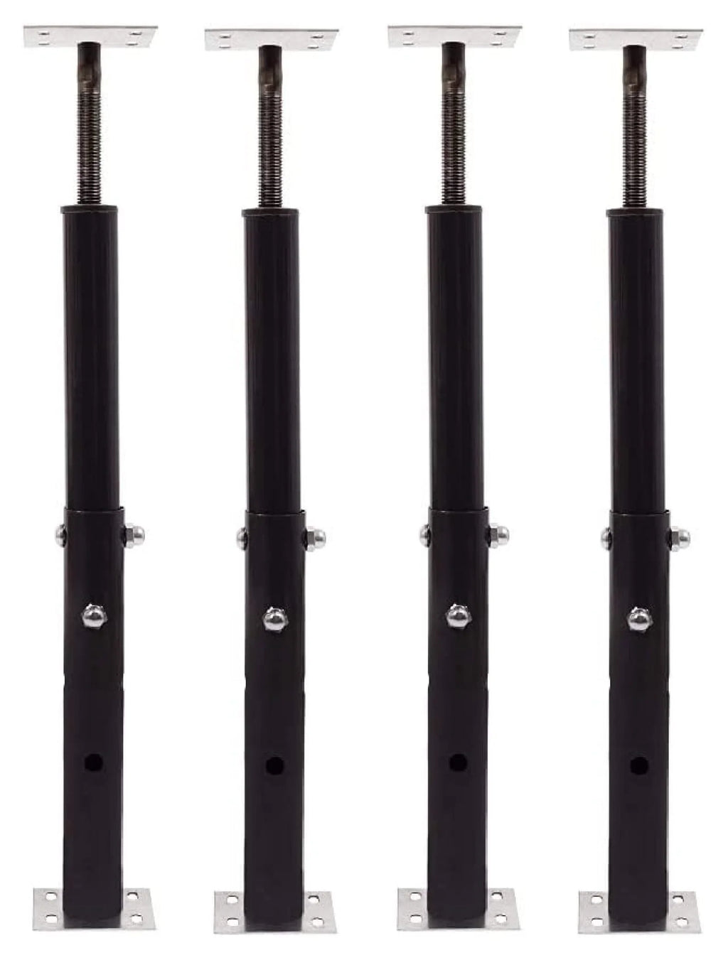 Akron Products Adjustable Floor Jack (Model C-3), Akron Jacks Floor Jacks, Telescoping Jack for Temporary Support, Size Range 1'7''-3' (Fоur Расk)