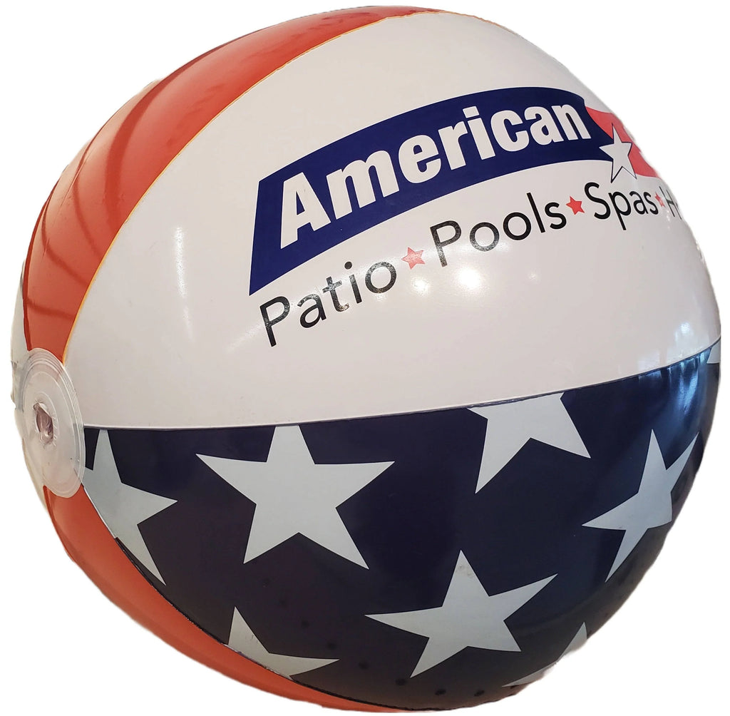 22 Inflatable Patriotic American Stars and Stripes Beach Ball Swimming Pool Toy