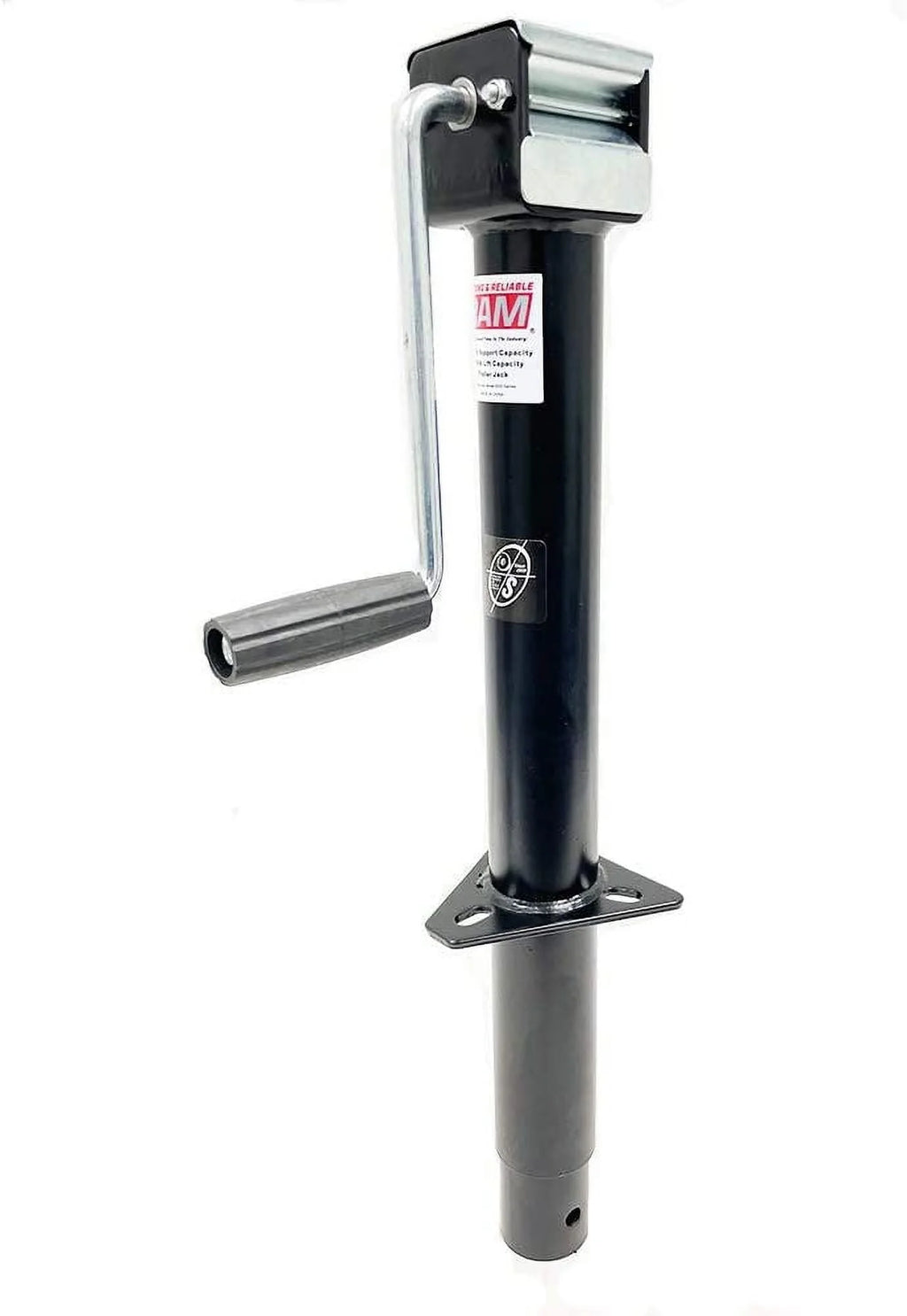 Southwest Wheel 5,000 lbs Side Wind RAM A-Frame Trailer Jack w/ 6 Flip Foot