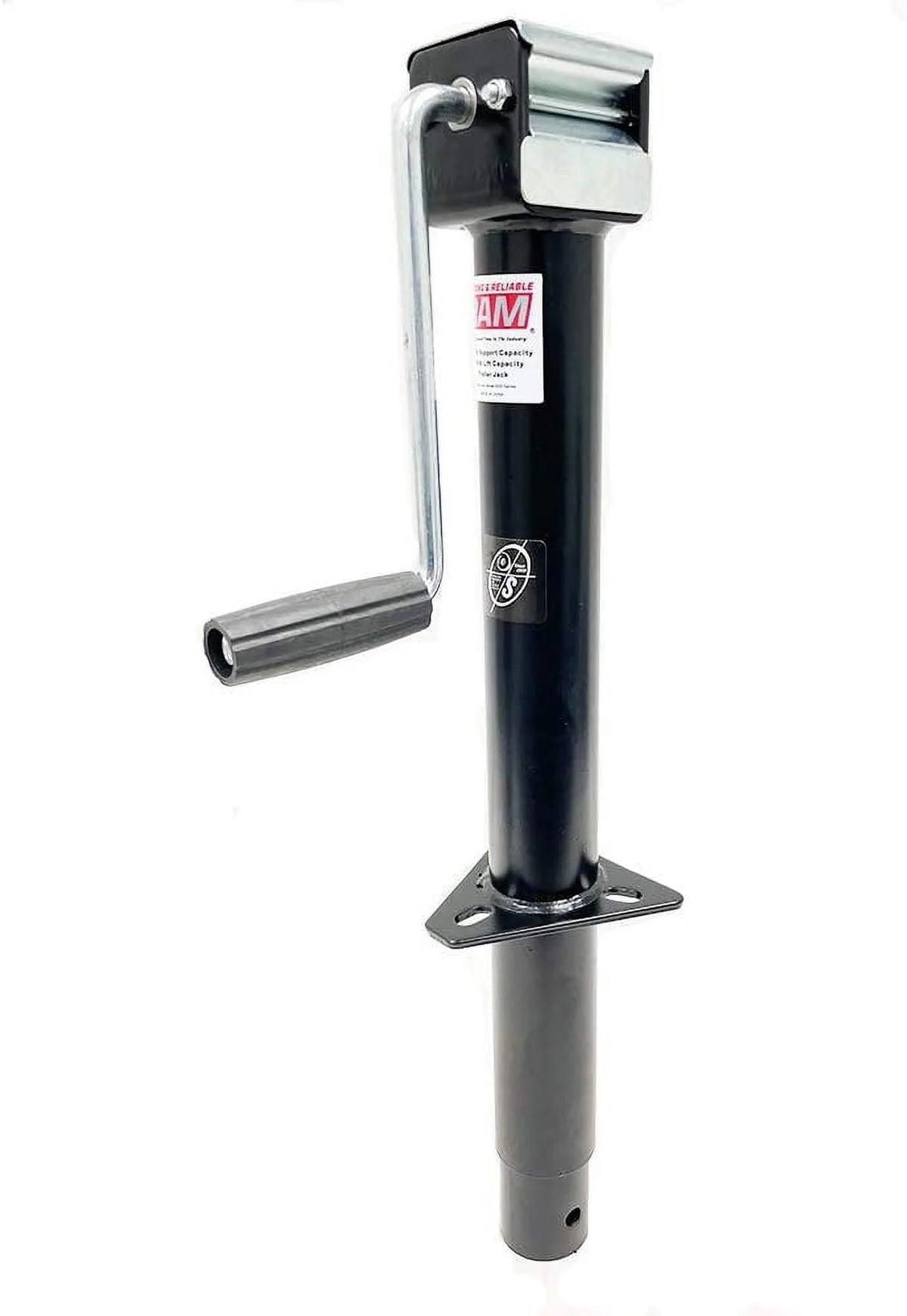 Southwest Wheel 5,000 lbs Side Wind RAM A-Frame Trailer Jack w/ 6 Flip Foot
