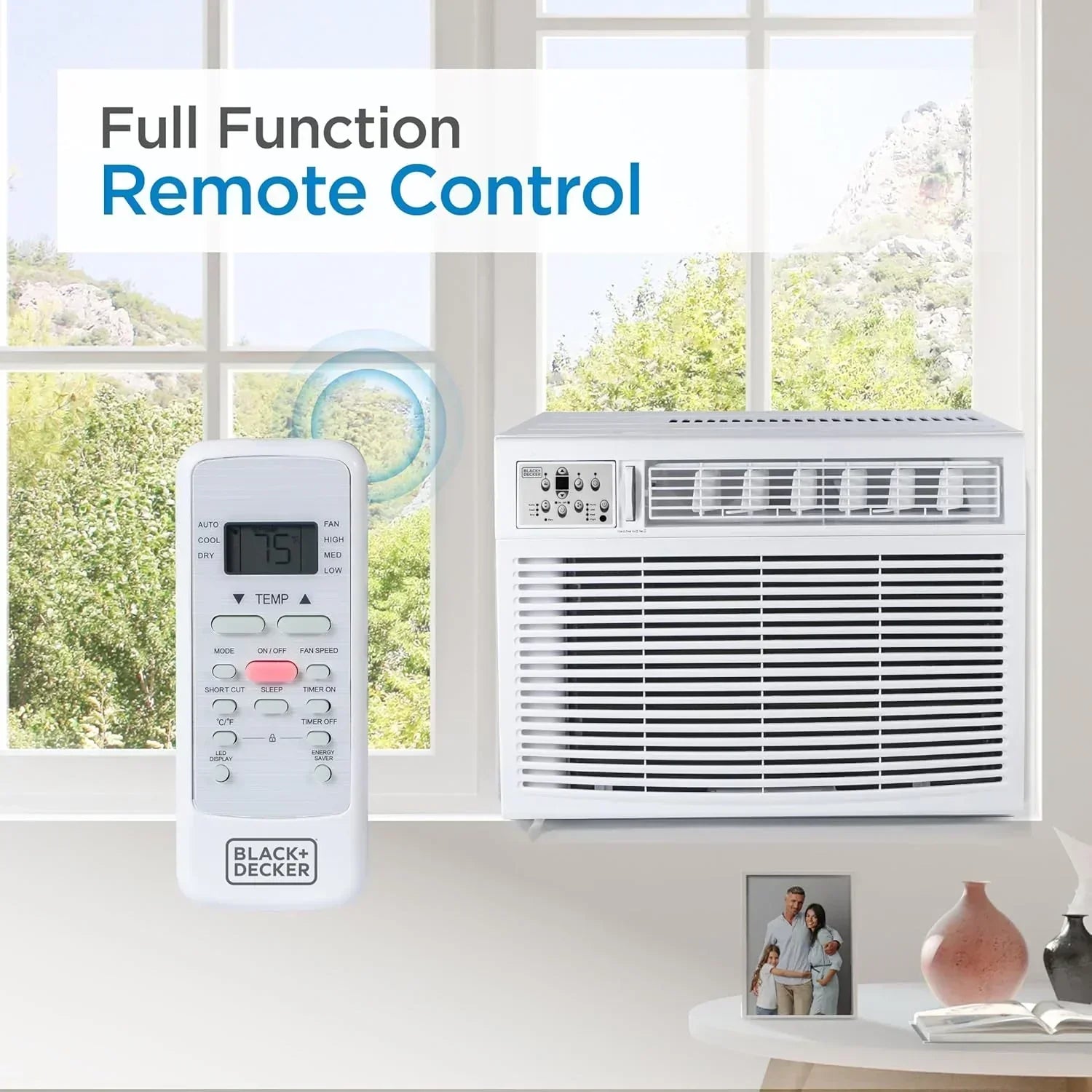 BLACK+DECKER Window Air Conditioner 5000 BTU Cools Up to 150 Square Feet AC Mechanical Controls