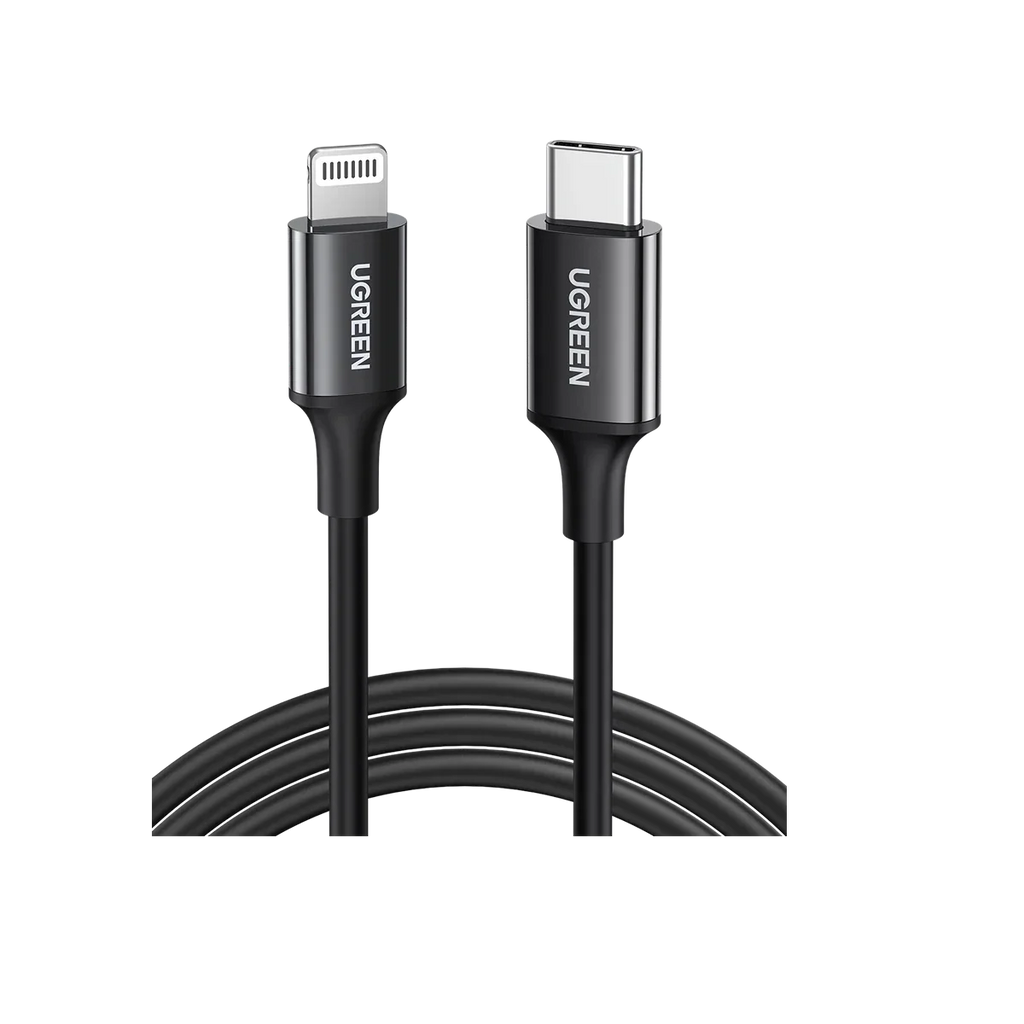 UGREEN USB-C’den Lightning’e Kablo (Nikel Kaplama, ABS Gövde)
