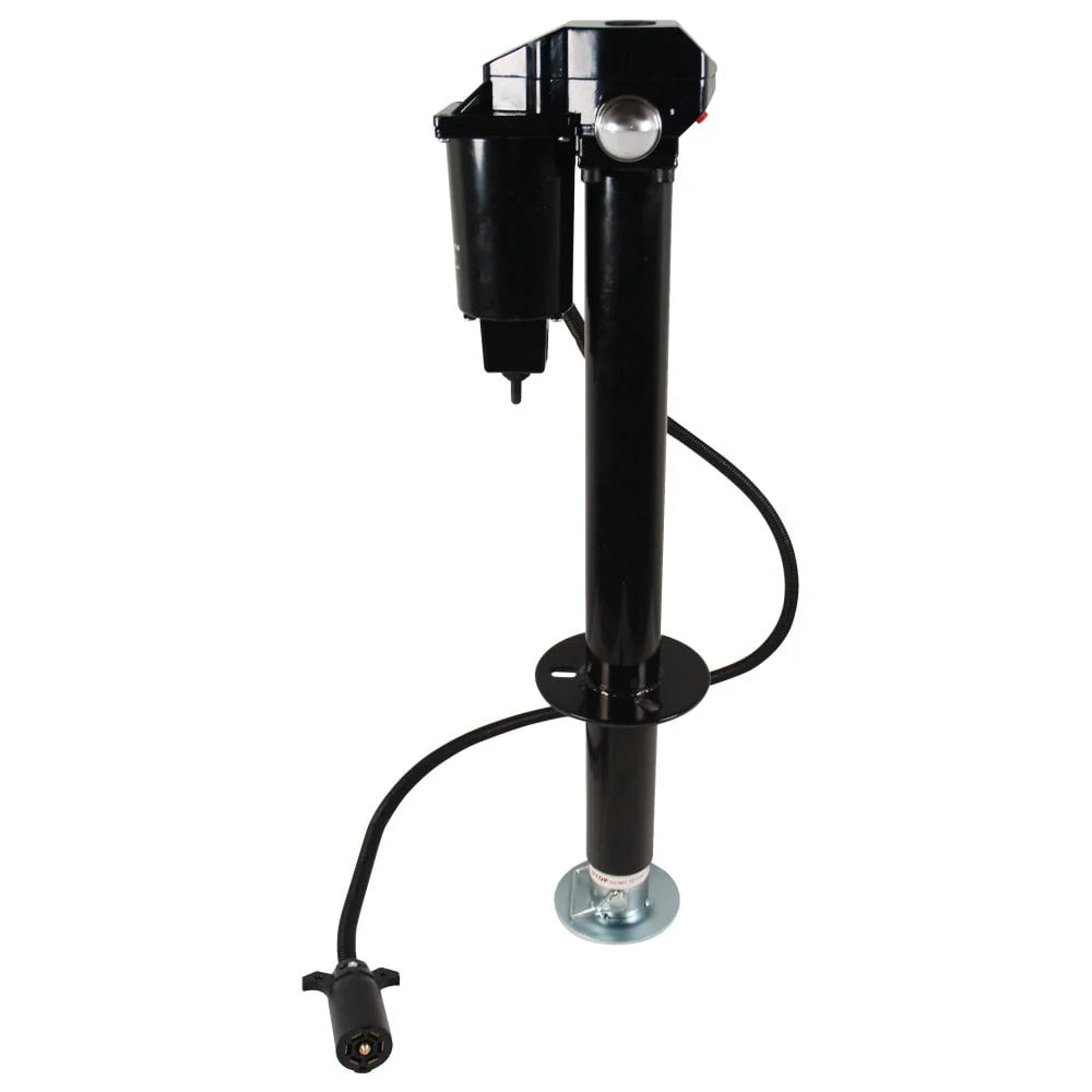 Quick Products JQ-3000-7P Power A-Frame Electric Tongue Jack with 7-Way Plug - 3,250 lbs. Lift Capacity