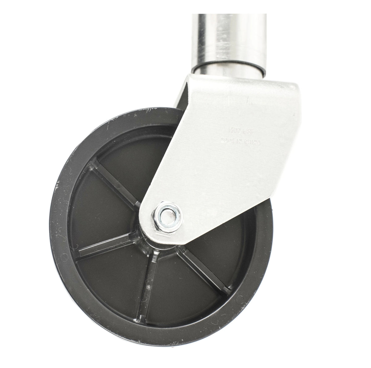 Jeremywell 1500lbs Trailer Jack with Double Wheel Dual 6-Inch, for Boat RV Utility, Swivel Swing-Back