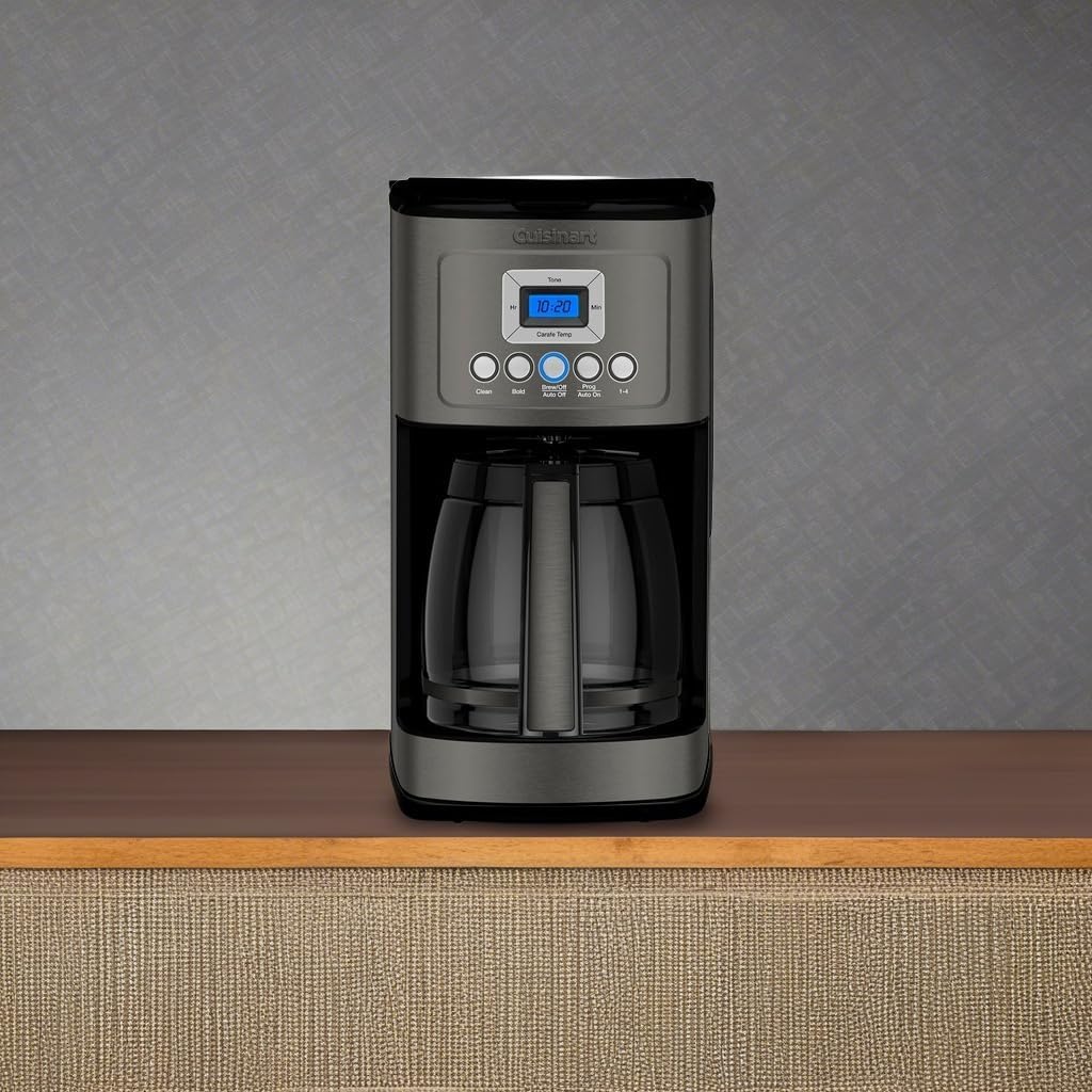 Cuisinart DCC-3200P1 Coffee Maker Fully Automatic with Brew Strength Control, 1-4 Cup Setting