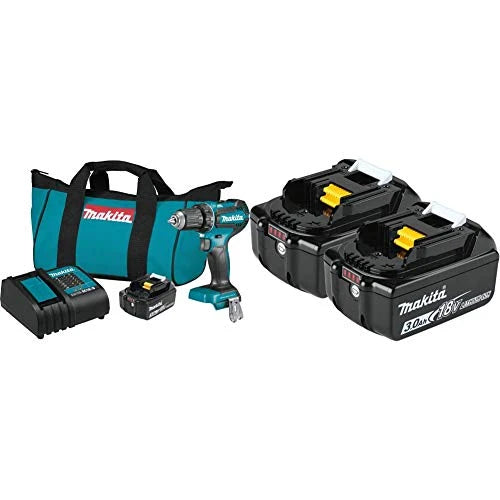 Makita XFD131 18V LXTu00ae Lithium-Ion Brushless Cordless 1/2 Driver-Drill Kit (3.0Ah)
