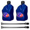 VP Racing Fuels 14 In Container Hose (2 Pack) & 5 Gallon Jug, Blue (2 Pack)