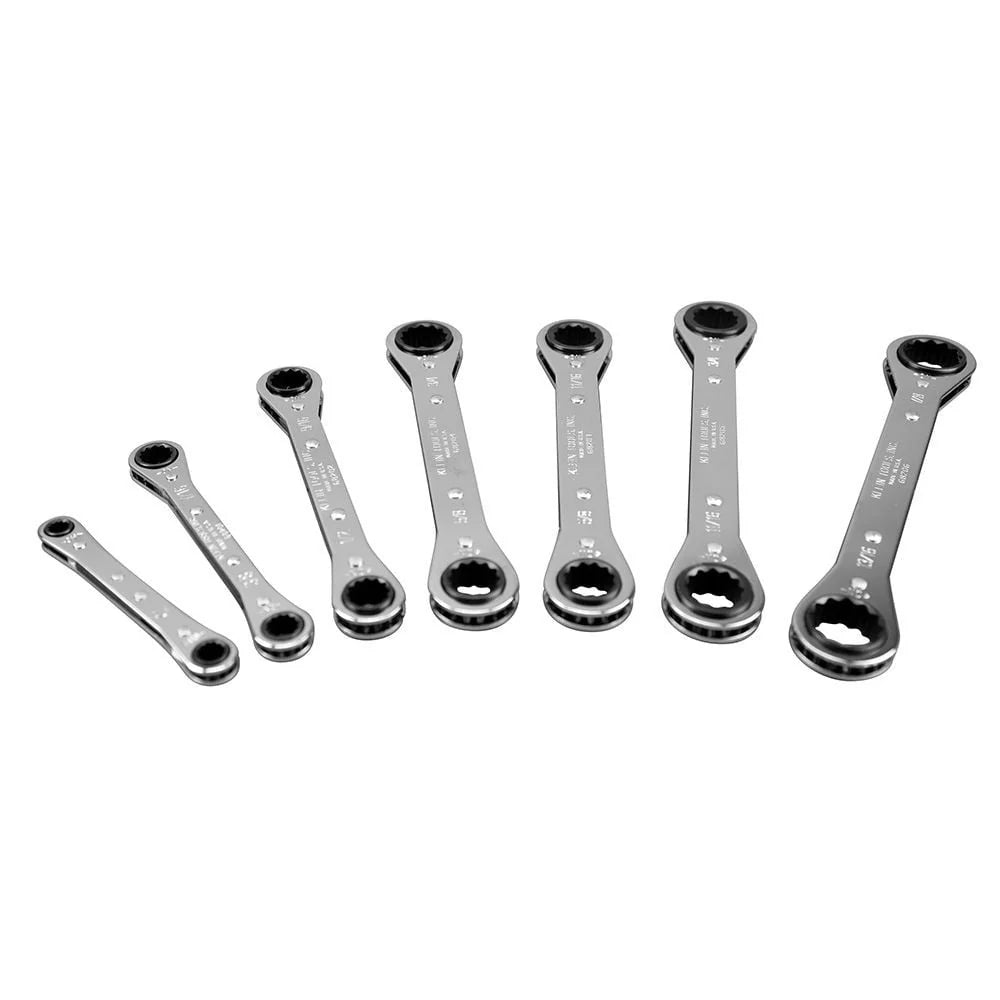 Klein Tools 68222 7-Piece Ratcheting Box Wrench Set