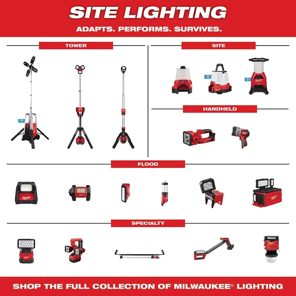 Milwaukee 2146-20 M18 18V RADIUS LED Cordless One Key Site Light - Bare Tool
