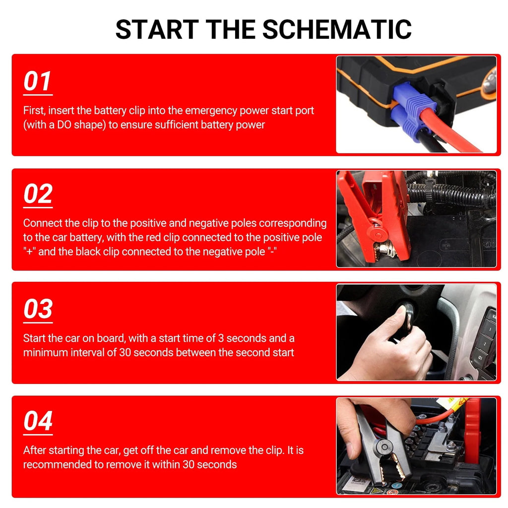 Lepmerk Emergency supply, Supply Portable 12v Auto PortableBank 12v Auto BatteryBank Portable Supply Car Jump Peak Current 20000 600a Peak Current Auto PortableDn13