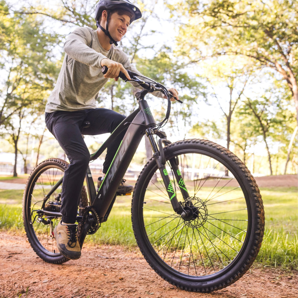 Hyper Bicycles 29 36V Electric Mountain Bike for Adults, Pedal-Assist, 250W E-Bike Motor, Black