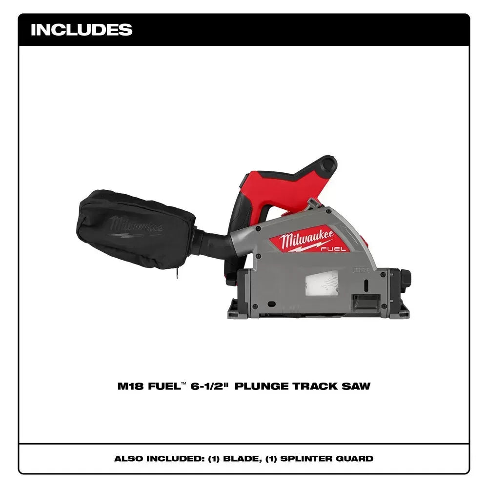 Milwaukee 2831-20 M18 FUEL 18V 6-1/2 Cordless Plunge Track Saw - Bare Tool