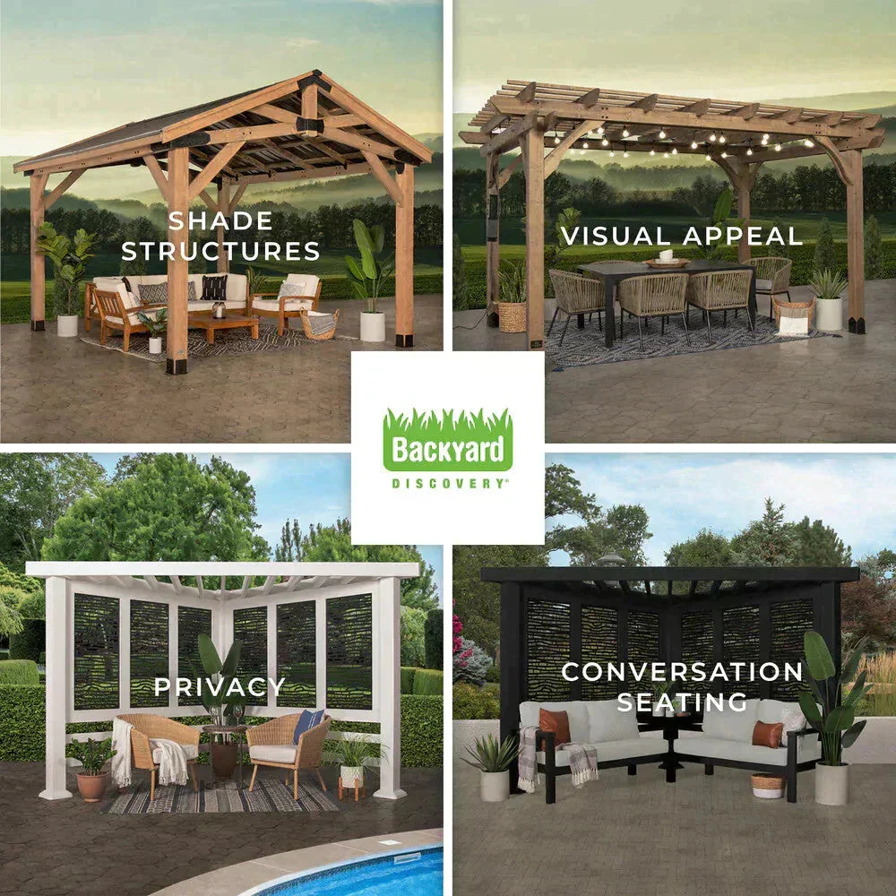 Granada Grill Gazebo with Outdoor Bar