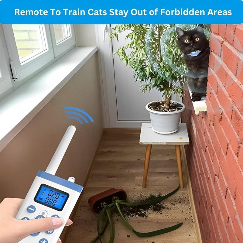 Cat Training Collar with Vibration Detection and Remote Control