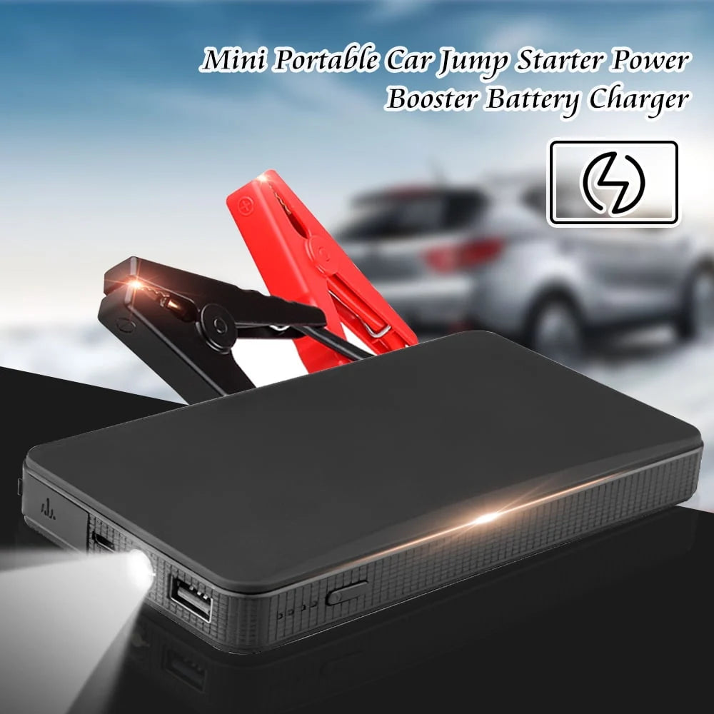 Car Battery Jump Starter,6000mah 12V Peak Portable Battery Charger,For Up To 4.0L Gas Car & 5.0L Diesel Car, With USB Quick Charge And Led Lights, Jump Starter For Phones/Laptop/ Motorcycles, ZJ14