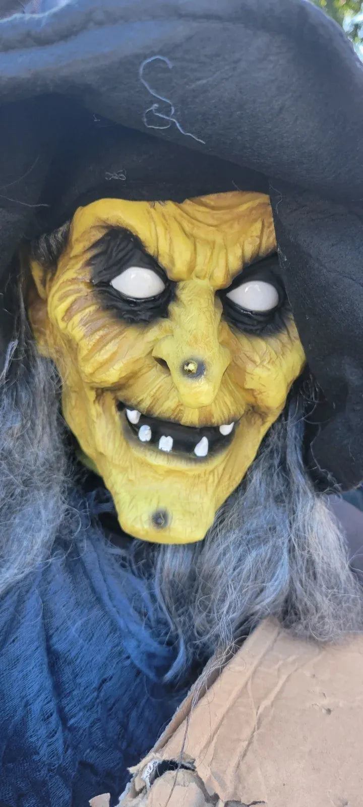 Halloween Haunted Harriet Witch Pop Up Animatronic Haunted House Prop with Bowl