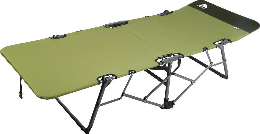 Ozark Trail Adult Quick Fold Speedy Camp Cot， Green， 79 x 33 x 16
