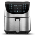 Gourmia 7-Qt Digital Air Fryer with Guided Cooking， Easy Clean， Stainless Steel