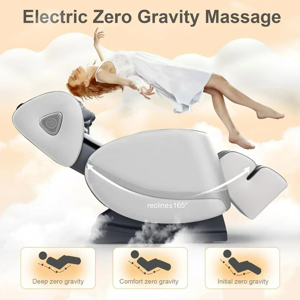 Full Body Massage Chair Zero Gravity Massage Chair with 10 Fixed Rollers Heating Foot Massage