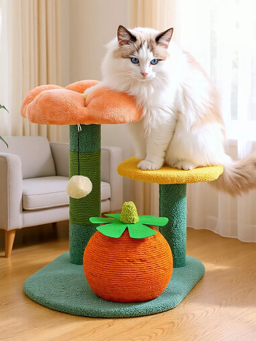 Soft Plush Cat Scratching Post